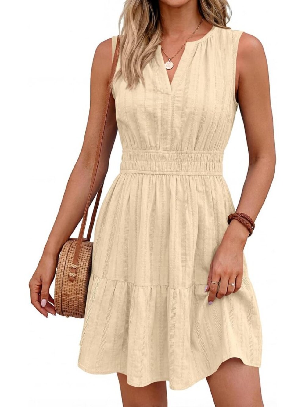 Trendy Women's Summer Casual Mini Sundress - Perfect for Beach & Parties